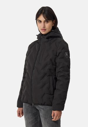 PADDED MIT KAPUZE - Giacca invernale - schwarz
