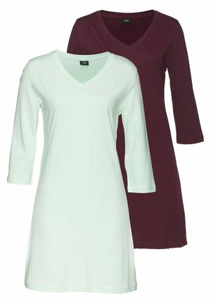 2 PACK - Nachthemd - mint/bordeaux