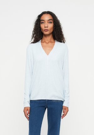 V NECK COSY - Πουλόβερ - light fjord blue