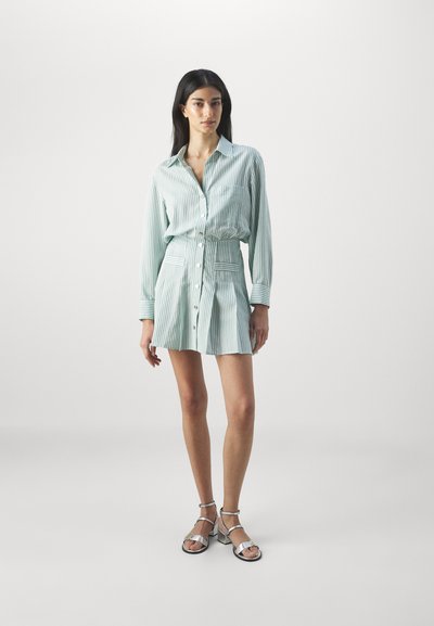 Maje RAUDRINE - Blousejurk - blanc/vert