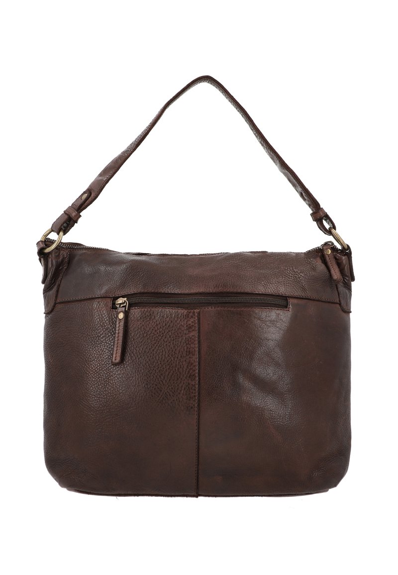 Gusti Leder HANNAH Bolso de mano dunkelbraun rindsleder/marrón