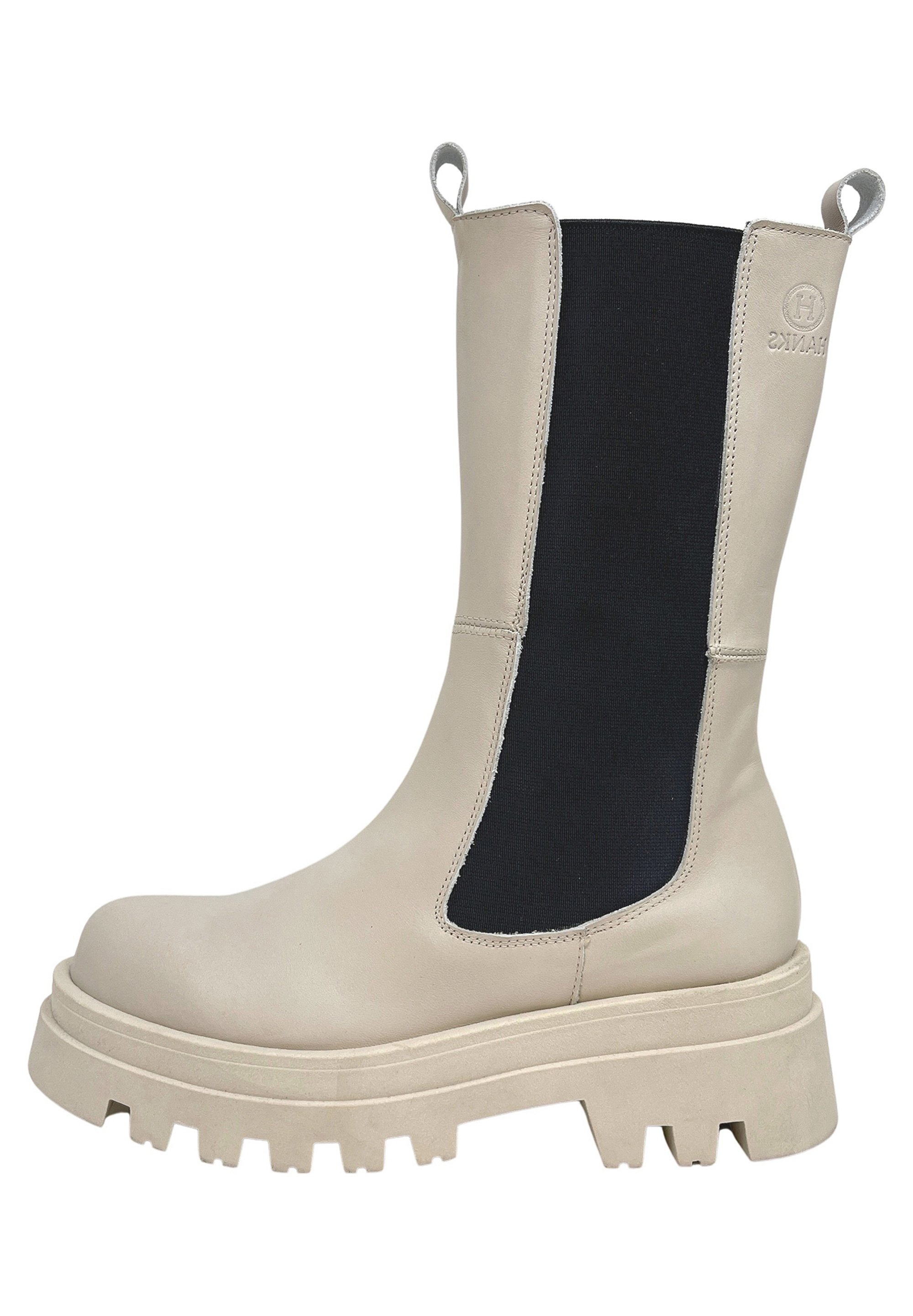 HANKS Enkellaarsjes met plateauzool - white/wit - Zalando.nl