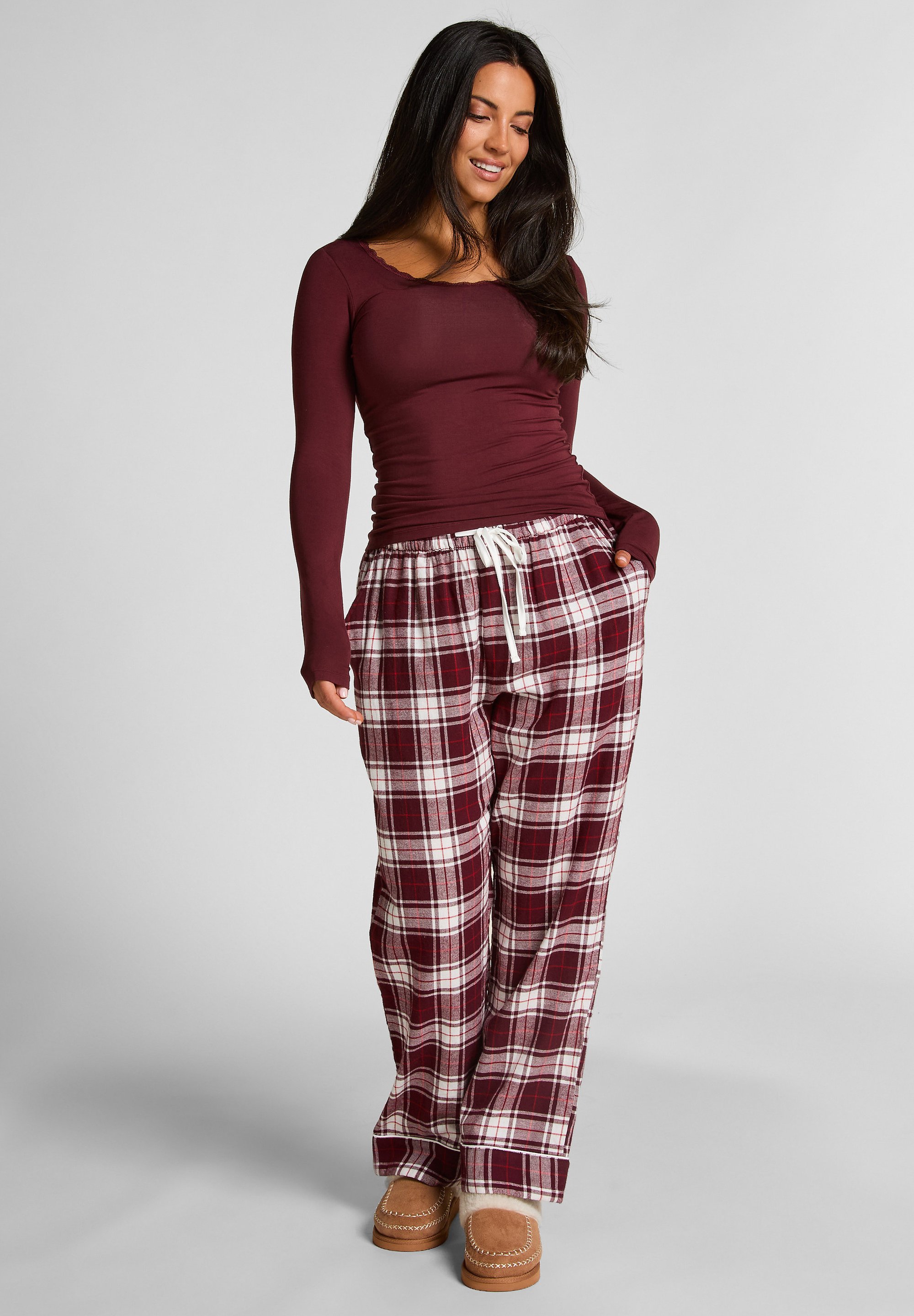 Abbigliamento Pantaloni Pigiama Scacchi Hunkemöller Pantaloni Del