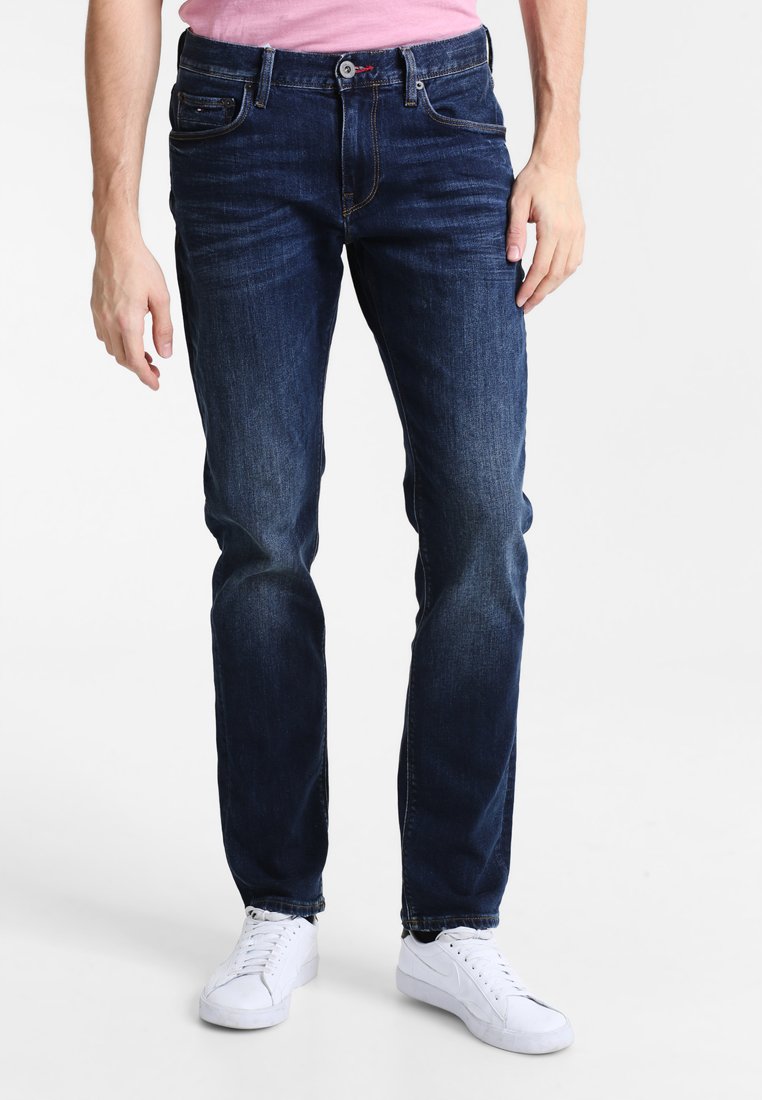 Tommy Hilfiger DENTON - Straight leg jeans - new dark stone/dark-blue denim - Zalando.co.uk