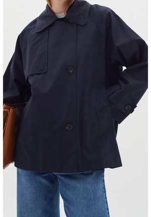 Kevyt takki - mottled dark blue