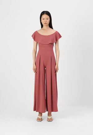 JUNE OFF SHOULDER RUFFLE  - Overal - dusty rose pink
