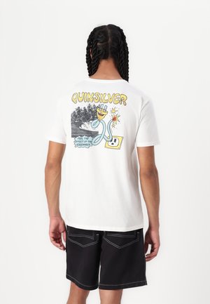 DISCONNECT EFFECT UNISEX - Print T-shirt - white
