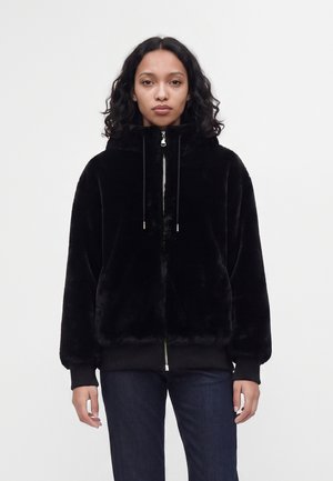 Guess, LUCREZIA LOGO JACKET - Зимно яке - jet black