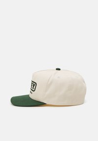 Obey Clothing SOUND 5 PANEL SNAPBACK UNISEX - Kapa - off-white/dark green