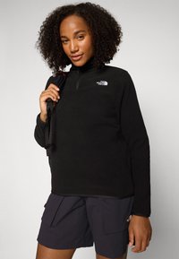 The North Face W GLACIER FLEECE 1/4 ZIP JACKET - Fleece jumper - black