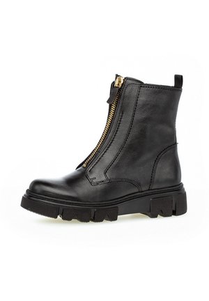 Platform ankle boots - schwarz