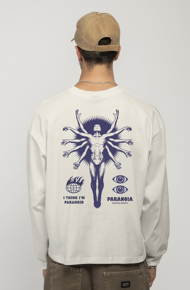 Kaotiko COSMOS UNISEX - Top s dlhým rukávom - stone