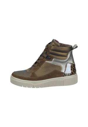 STIEFELETTEN - Classic ankle boots - wood nuba bronce khaki