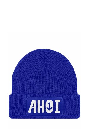 AHOI PATCH - Beanie - blau