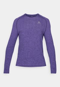 CREW NECK ESSENTIAL SEAMLESS - Langærmet T-shirt - eclipse melange