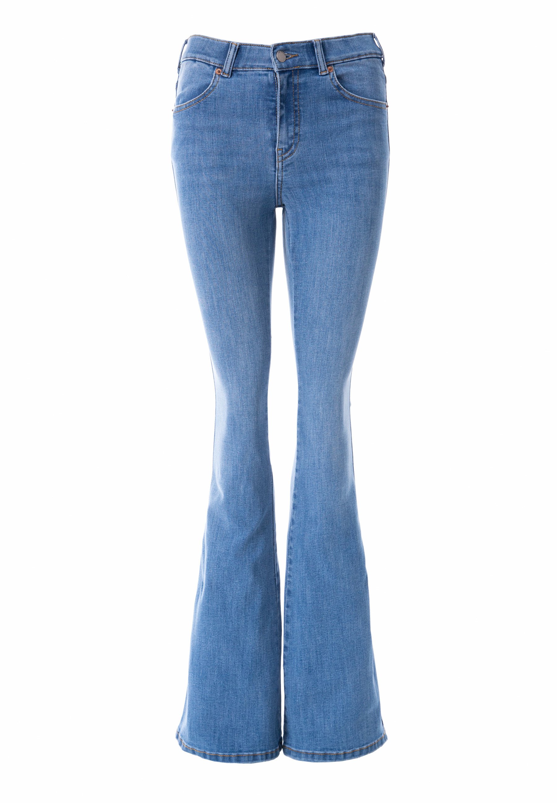 Dr.Denim MACY - Flared Jeans - pyke sky used/blue - Zalando