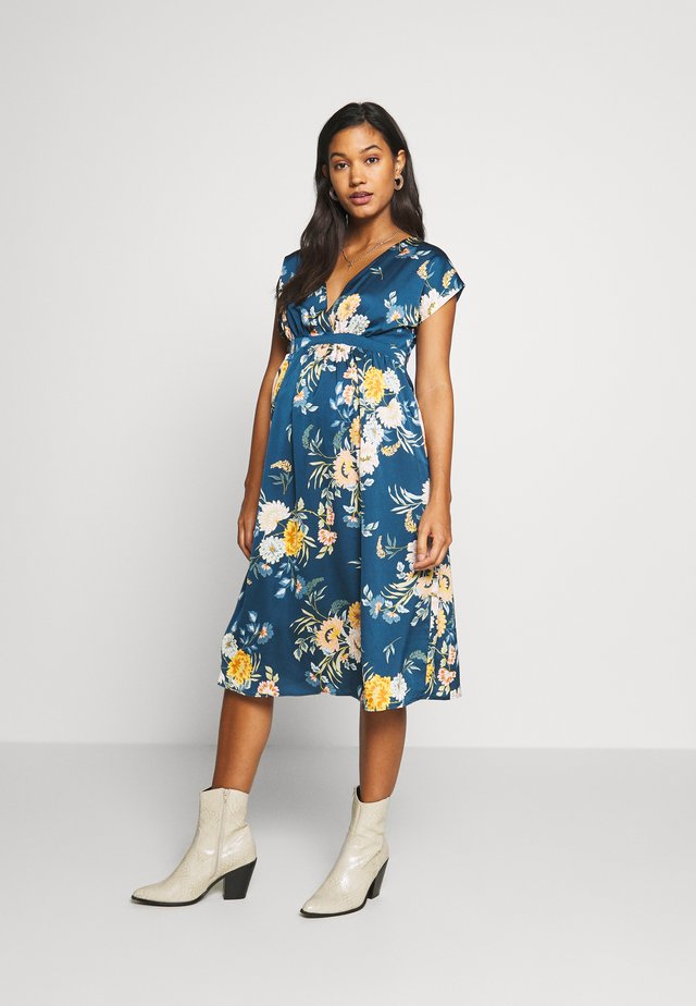 WRAP DRESS - Korte jurk - navy