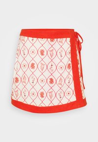 MARBELLA MINI WRAP SKIRT - Dodatek za na plažo - flame