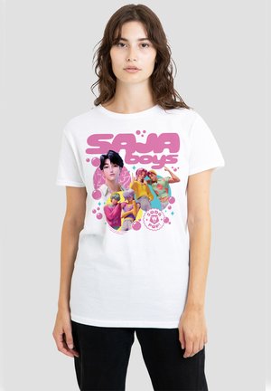 NETFLIX, KPOP DEMON HUNTERS SAJA BOYS BUBBLES - Print T-shirt - white
