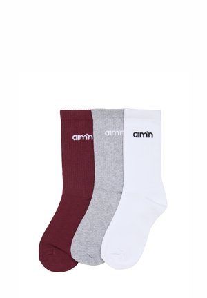 aim’n® LOGO 3-PACK - Sportsocken - ruby