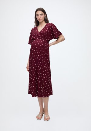 ONLY MATERNITY OLMAMAZE ALL IN ONE NURSING DRESS - Φόρεμα ημέρας - fig