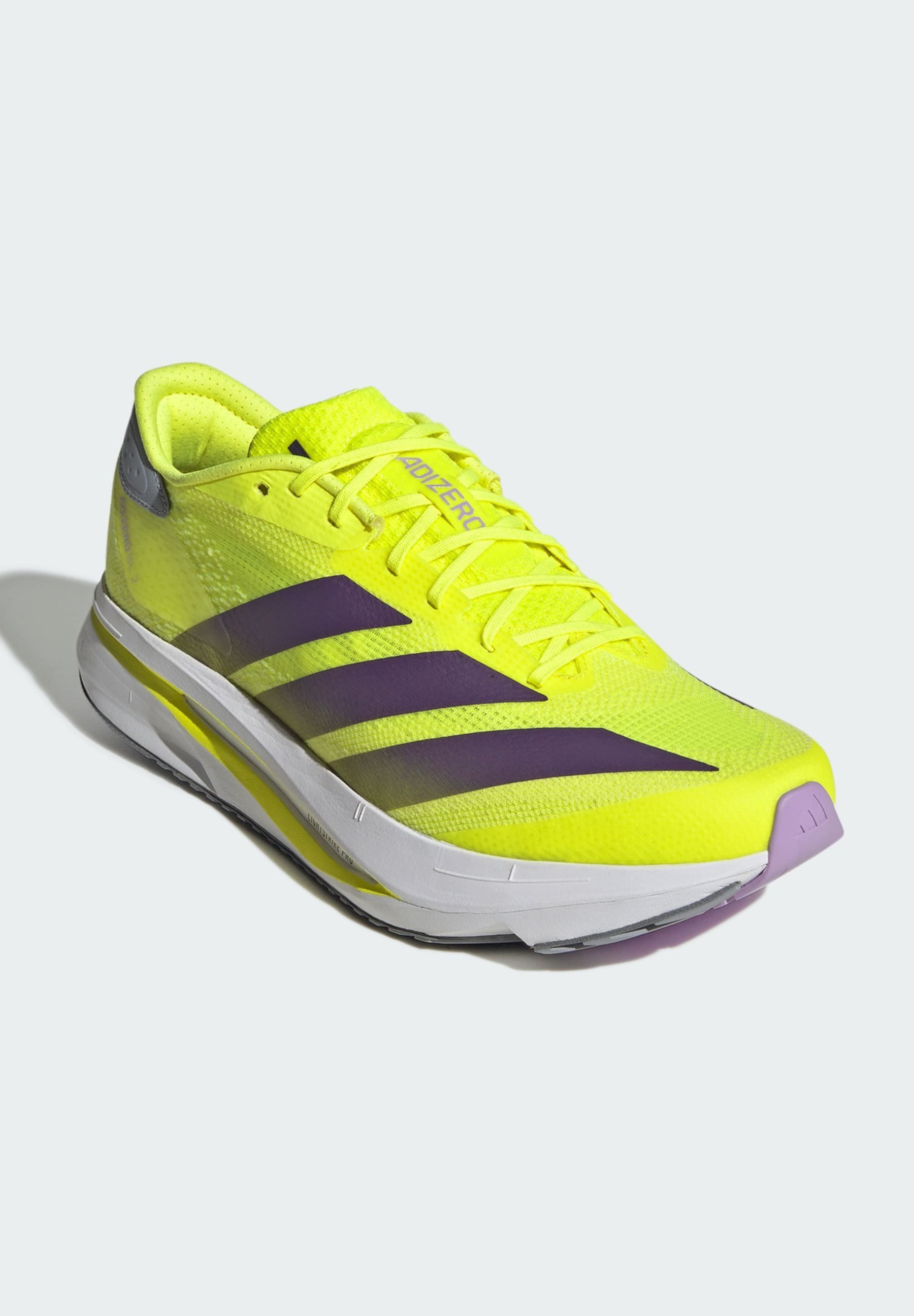 【adidas】ADIZERO SL2 ライトスパイク　メンズ　ネオンイエロー adidas Performance ADIZERO SL2 - Laufschuh Straße - solar yellow