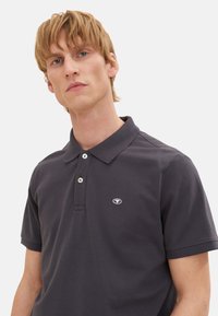 TOM TAILOR BASIC WITH CONTRAST - Polo - dunkelgrau