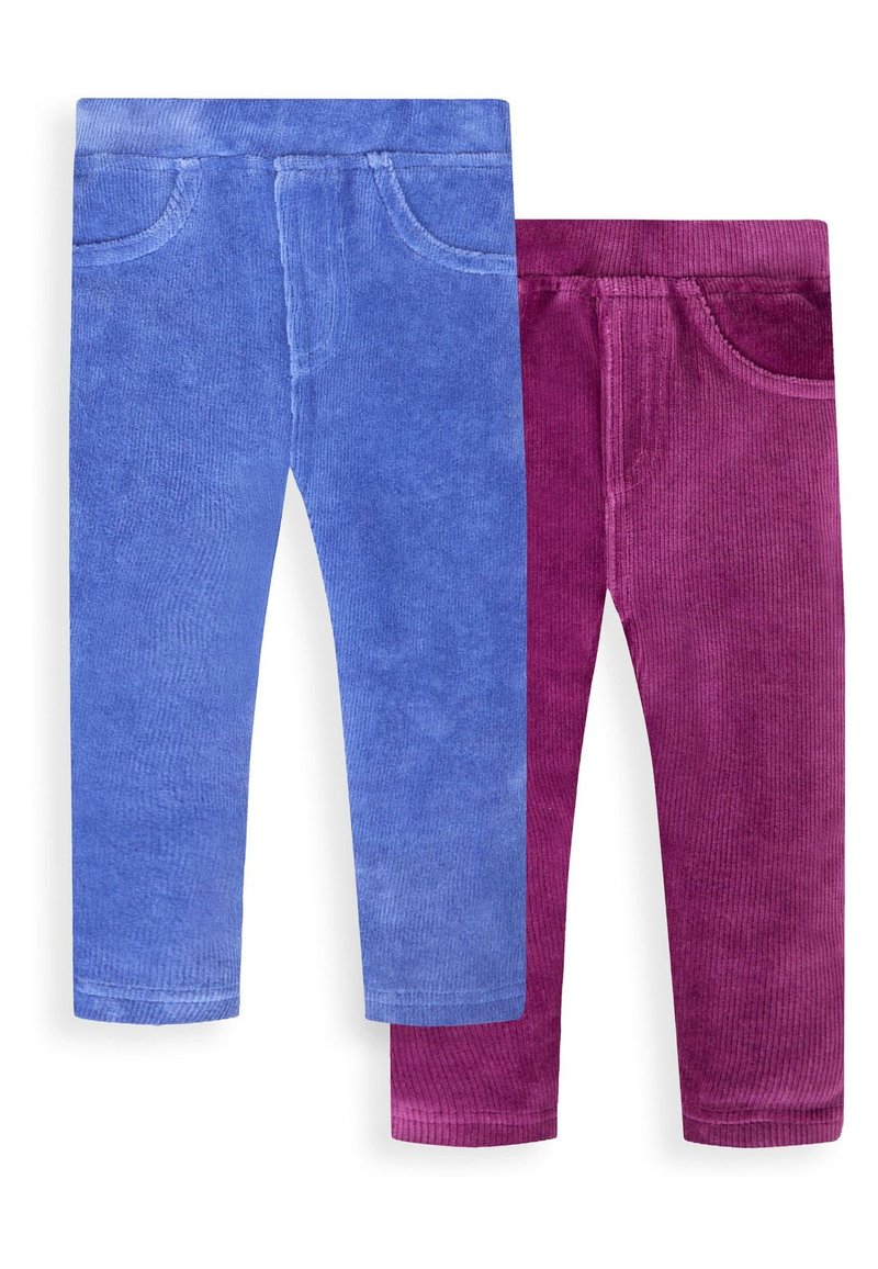JoJo Maman Bébé 2-PACK . - Auduma bikses - mulberry purple periwinkle blue