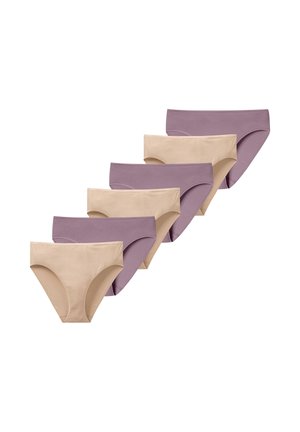6-PACK ESSENTIALS - Slip - mauve, beige