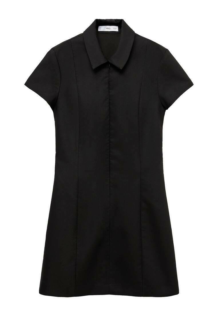 Mango Blousejurk zwart Mango Blousejurk zwart