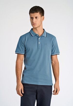 CONTRAST PIPING - Polo - iron blue