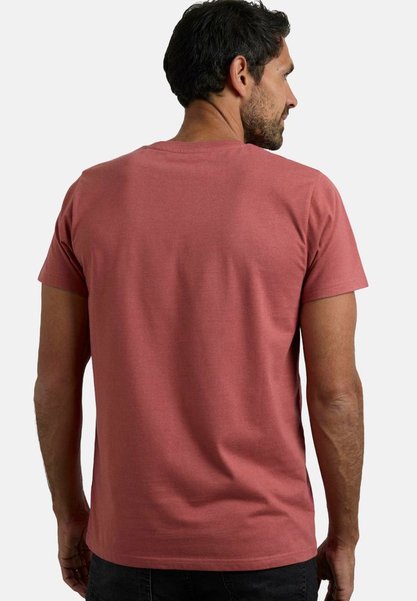 HOOKED BRANDED - Basic T-shirt - rosewood