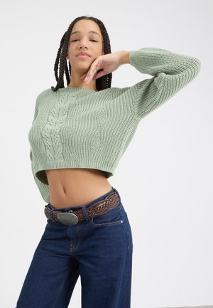 Strickpullover - iceberg green