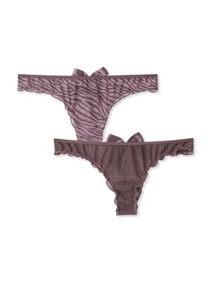 PACK 2  BRASILIANA CON FIOCCO - Slip - var cioccolato