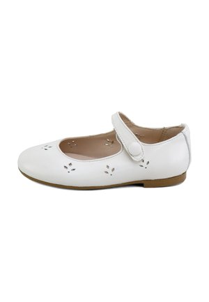MERCEDITAS PIEL HOJAS PAPANATAS - Zapatos de bebé - blanco