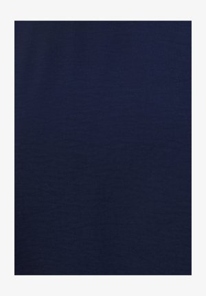 Navy blue fabric with a smooth texture, featuring subtle variations in pattern and a uniform, consistent appearance across the surface.