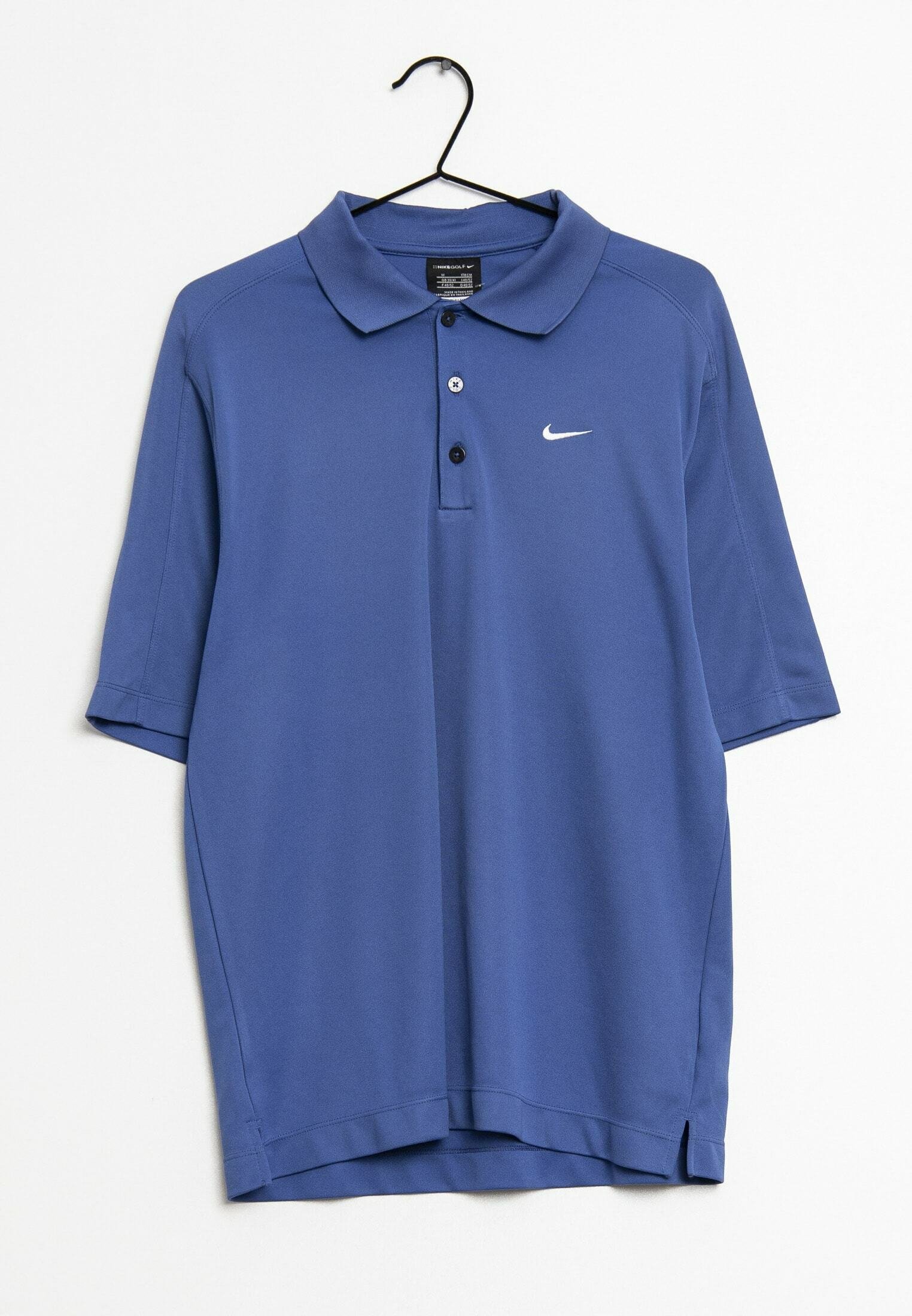 blue nike golf polo
