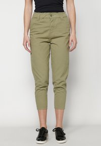 Sirgete säärtega teksad - kaki   khaki