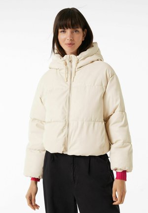 PUFFER WITH HOOD - Winter jacket - offwhite