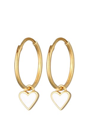 HOOPS HEART - Ohrringe - gold-coloured