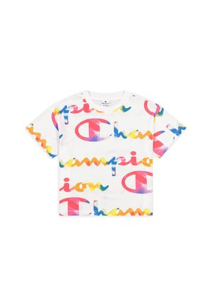 Champion WL001 WHT ALLOVER - Camiseta estampada - weiß