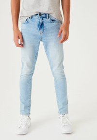 Next - Jeans Slim Fit - bleach blue Miniaturebillede 1