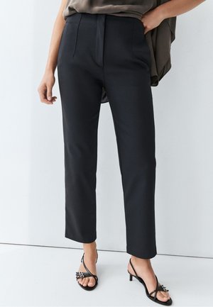Massimo Dutti, TECHNICAL COTTON BLEND TROUSERS - Bukser - dark blue