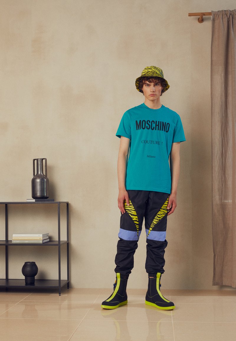 MOSCHINO T-shirt estampada - turquoise