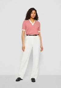 Tommy Hilfiger OPEN PLACKET - Poloshirt - fierce red/white