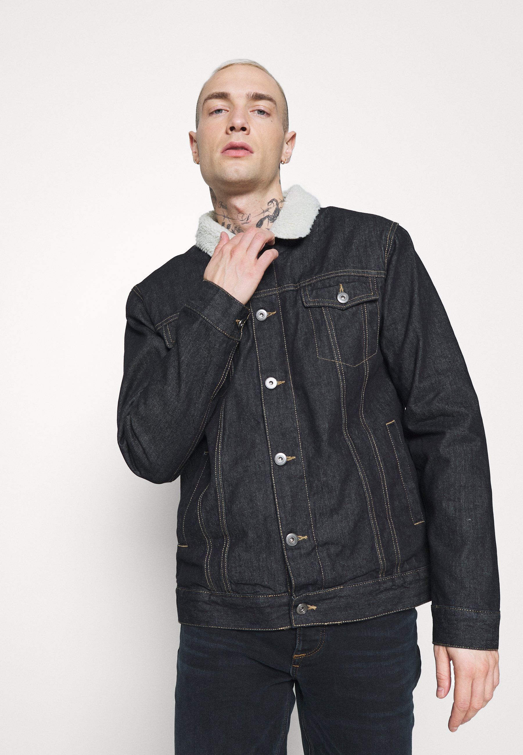 Brave Soul LARSONBORG - Winterjacke - dark blue denim/blue denim -  Zalando.de