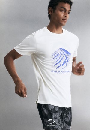 ASICS FUJITRAIL LOGO - Μπλουζάκι με στάμπα - cool grey/iron clad