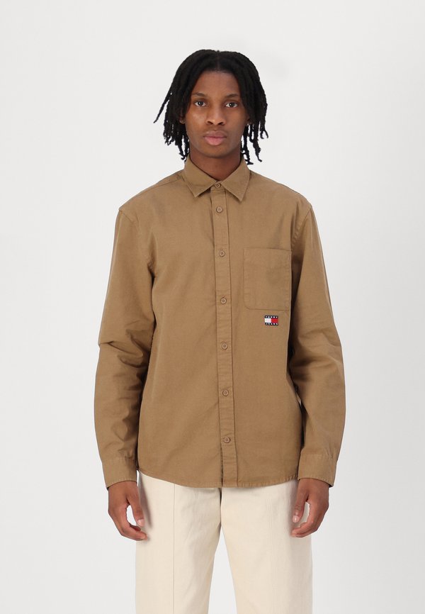 WASHED SHIRT - Shirt - vintage camel