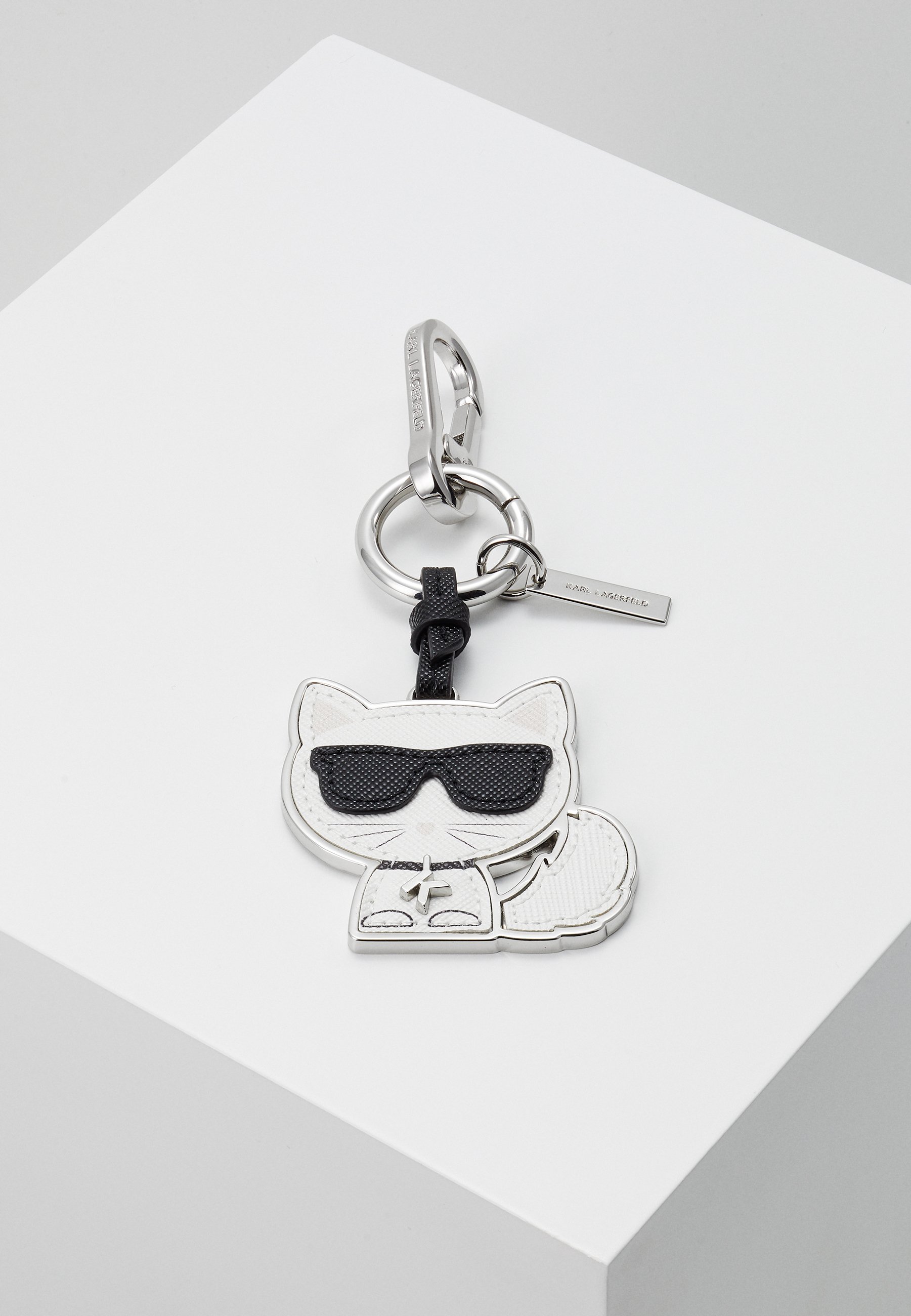 KARL LAGERFELD IKONIK CHOUPETTE KEYCHAIN - Schlüsselanhänger - black/white/schwarz