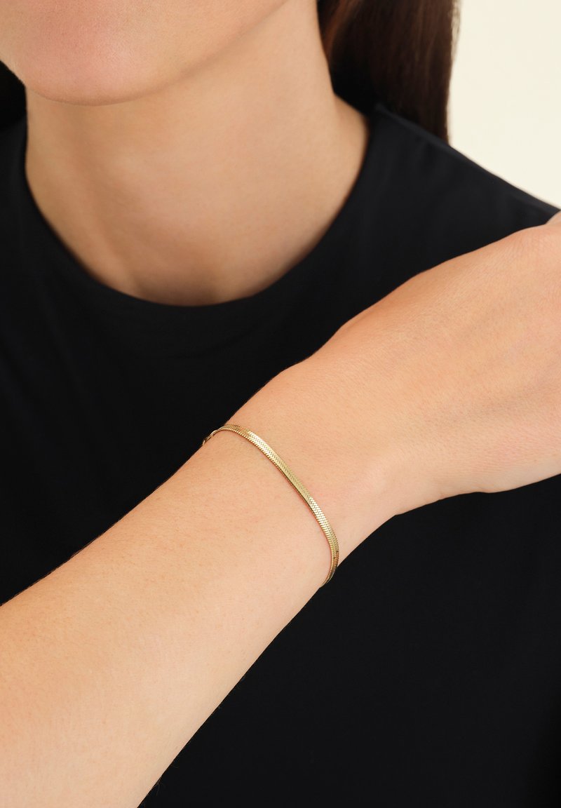 Rosefield FLAT SNAKE - Pulsera - gold-coloured